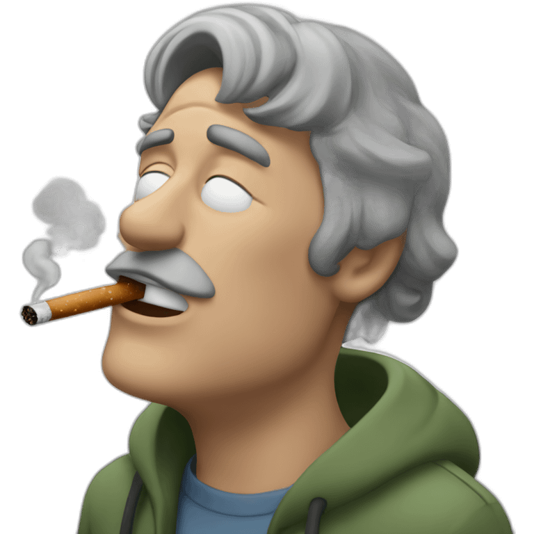 tired ben afflek smoking emoji