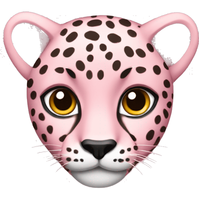 Light pink cheetah emoji