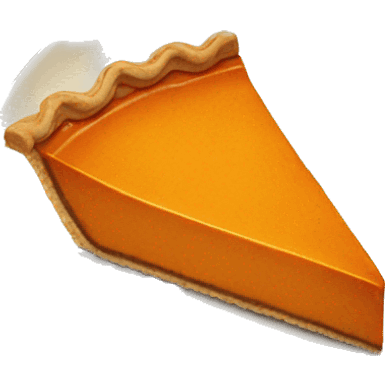 Slice of pumpkin pie emoji