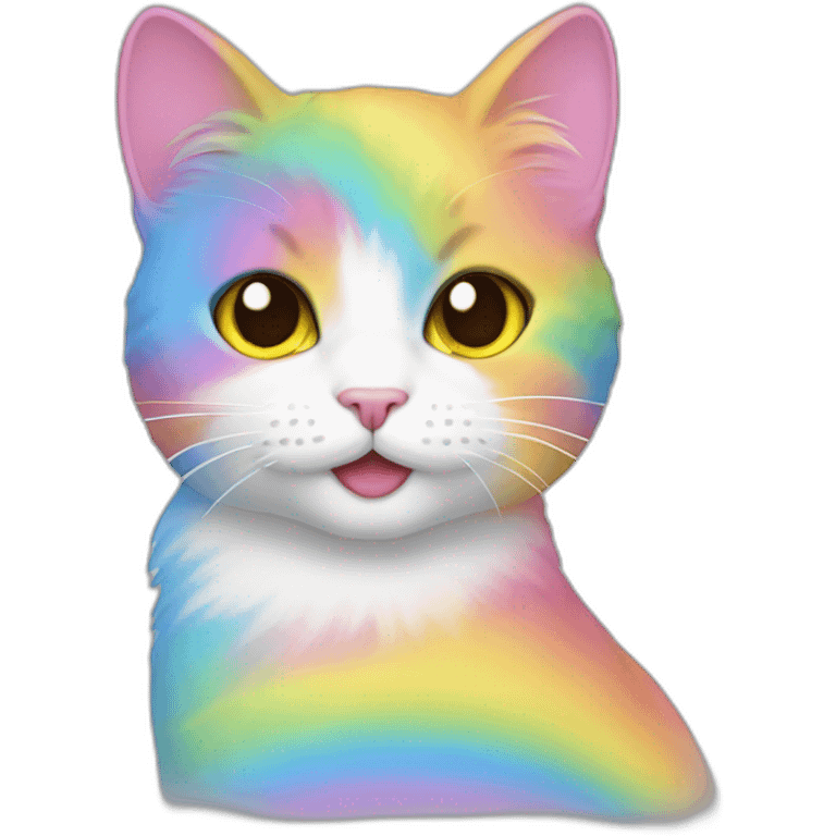 Arc en ciel cat emoji