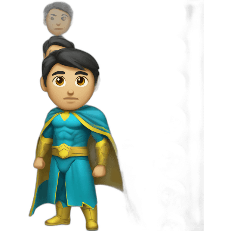 SuperHero Kazakh man emoji