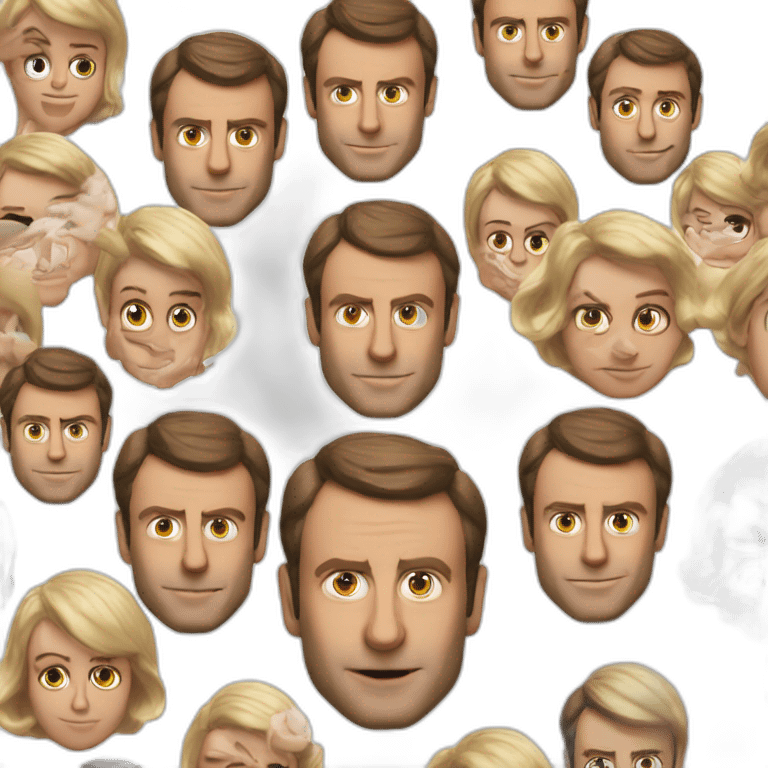 emanuel macron en caca emoji