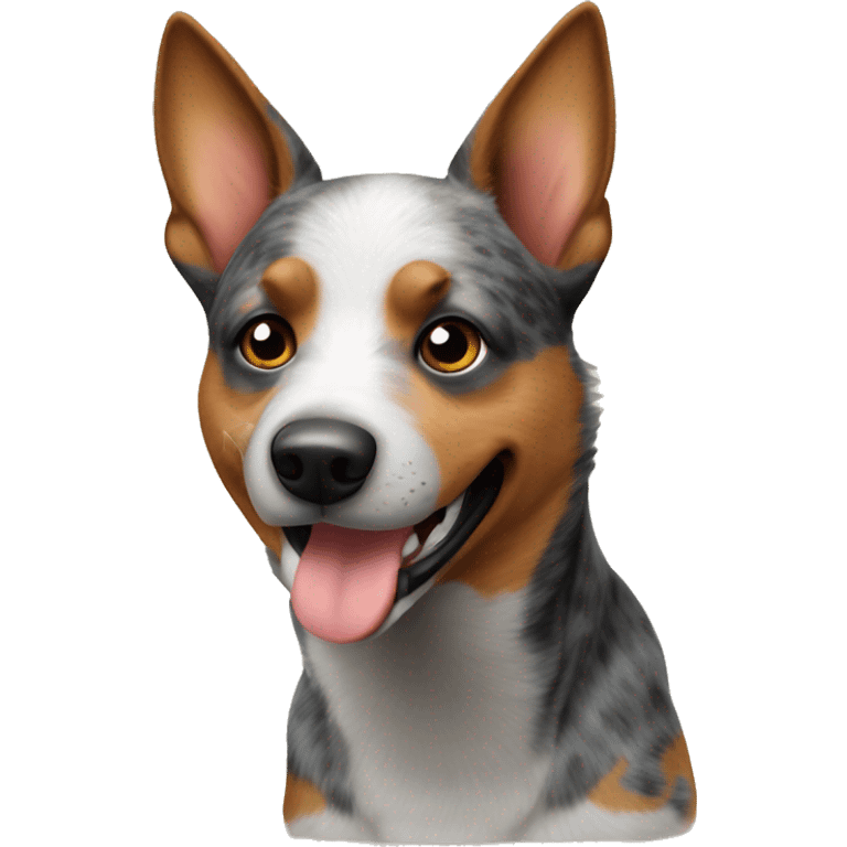 Australian cattle dog ran emoji