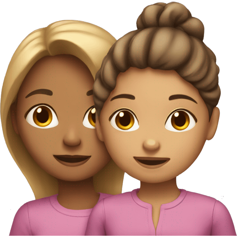 Mother and daughter  emoji