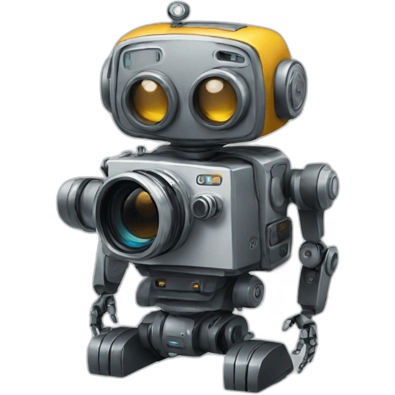 Robot with camera emoji