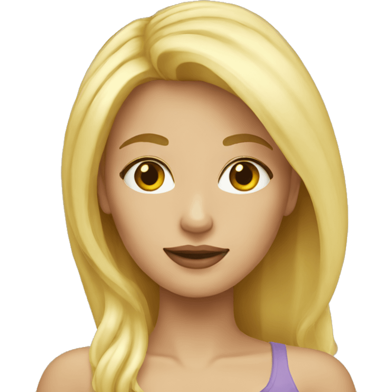 Femme blonde emoji