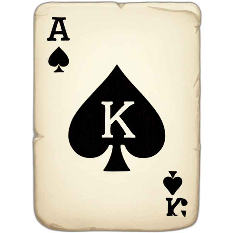 ace-of-spades-with-letter-k-ins emoji