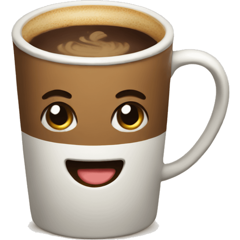 Cute coffee emoji