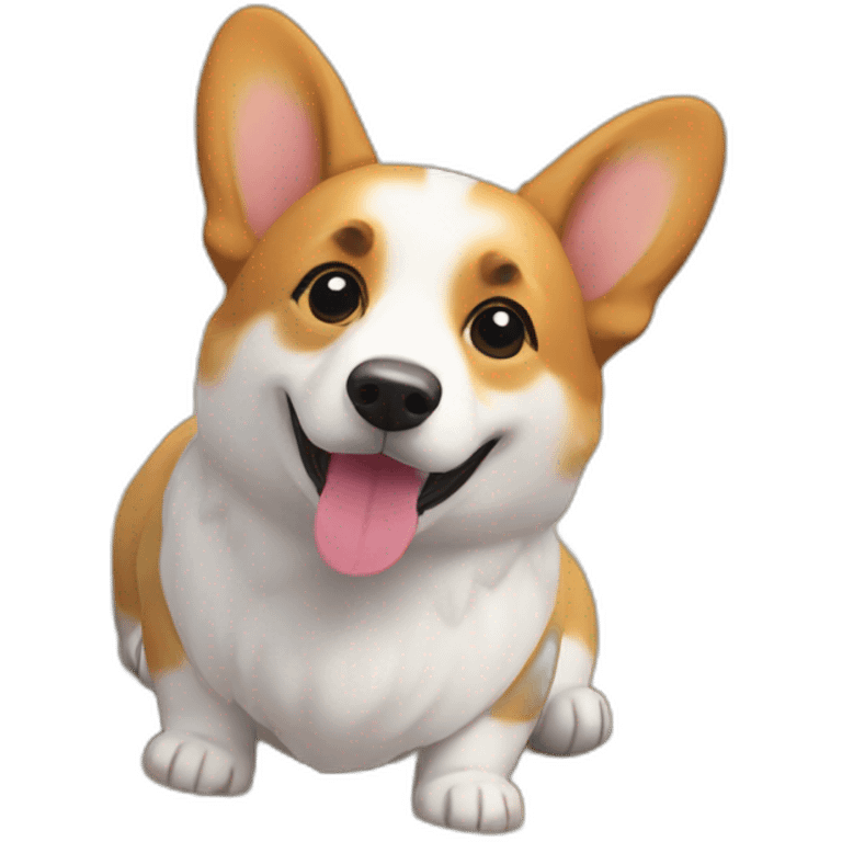 corgi beach emoji