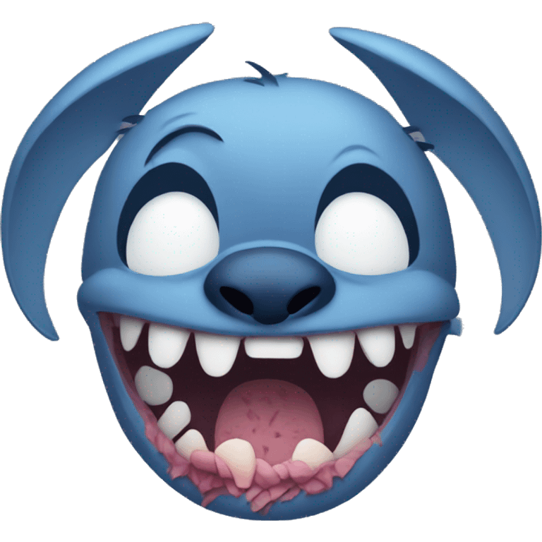 Stitch sick emoji