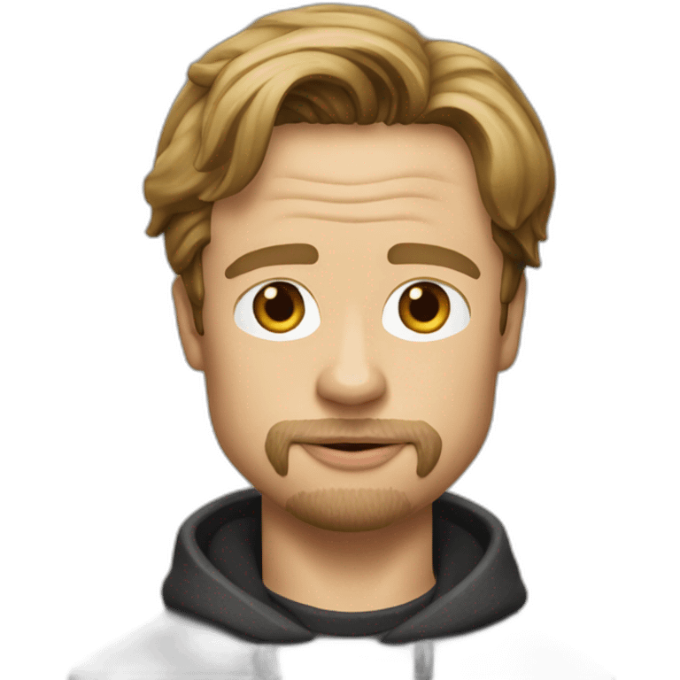 Brad Pitt qui mange un crêpe emoji