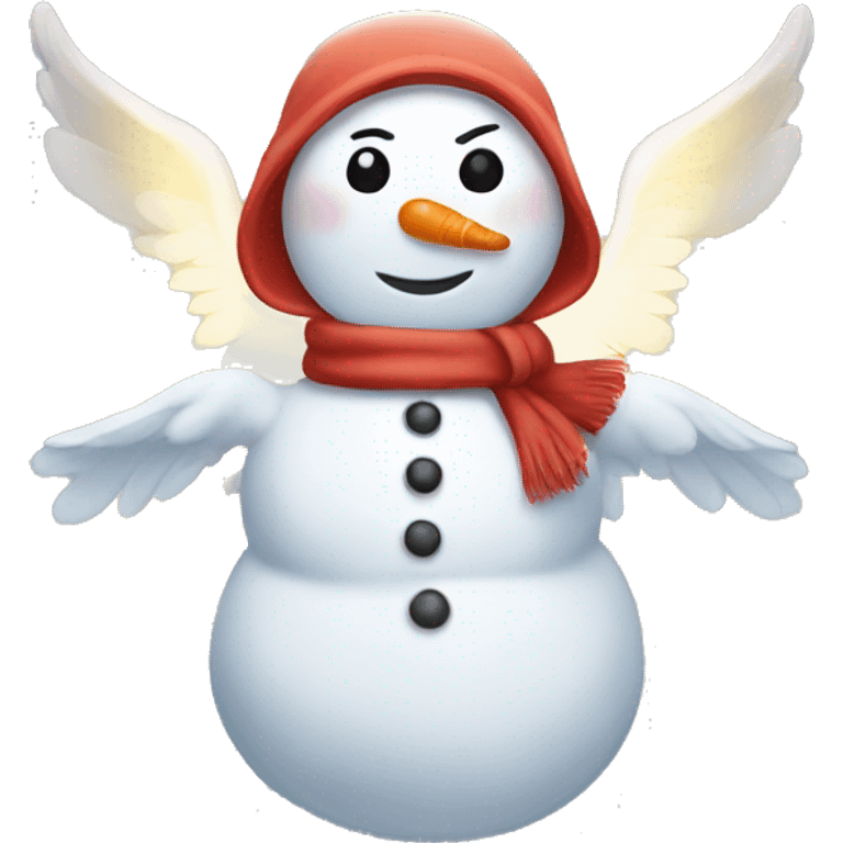 Snowman angel emoji