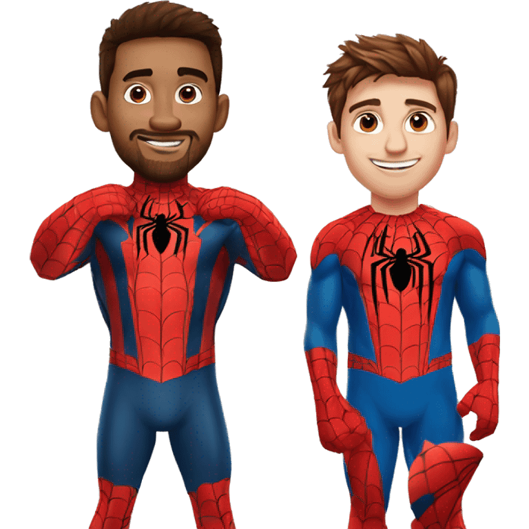 Spider man y messi emoji