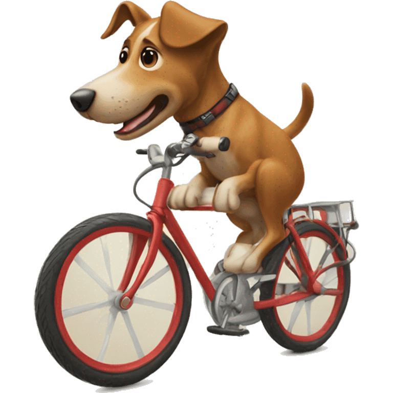 Dog on bike emoji