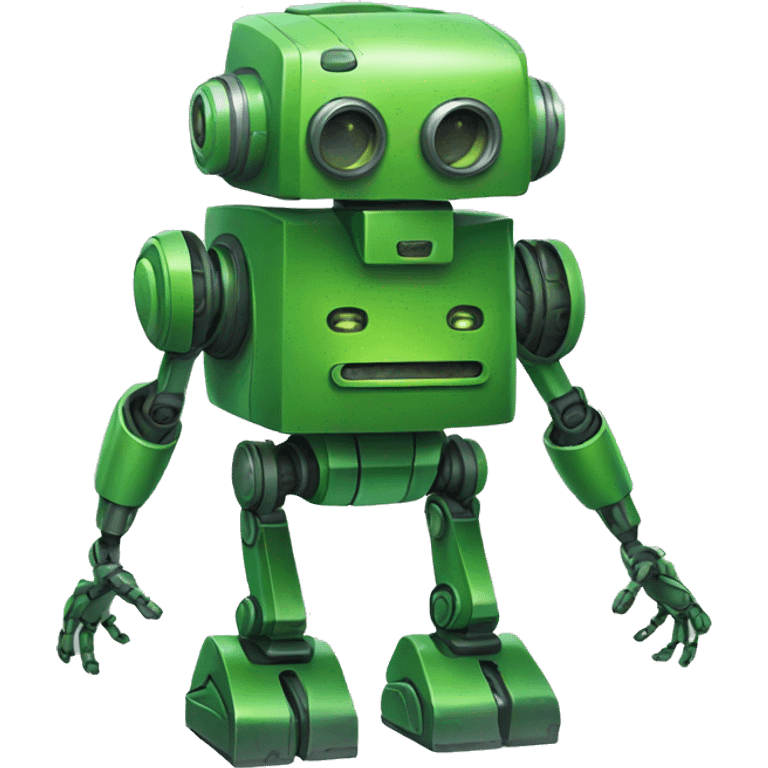 Green robot emoji