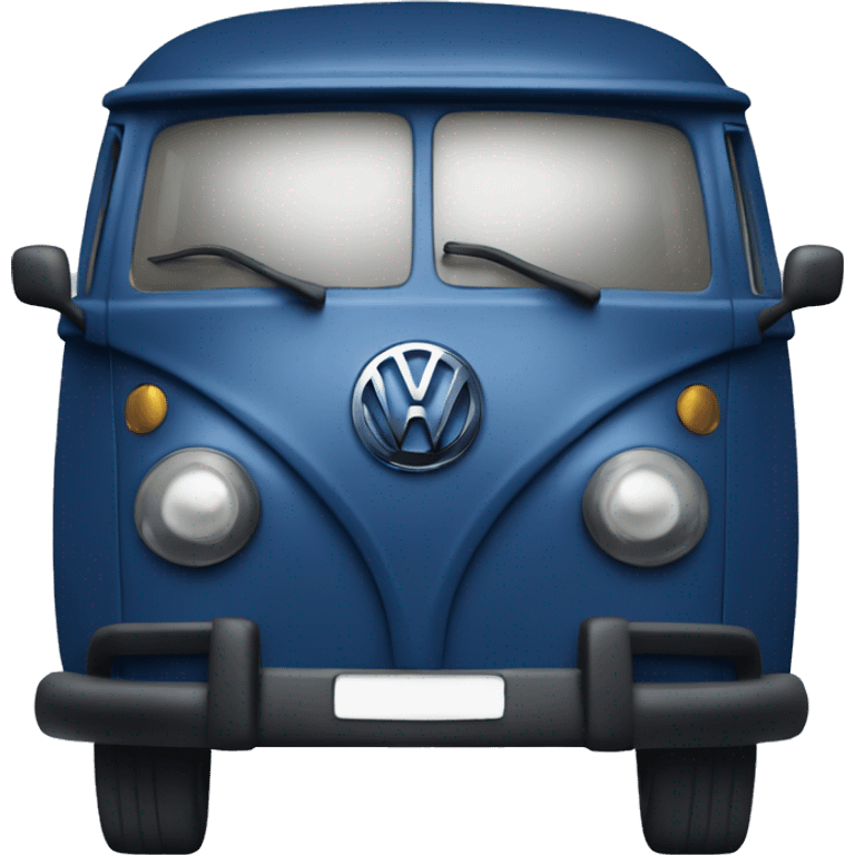 Dark blue ID.6 Volkswagen car emoji