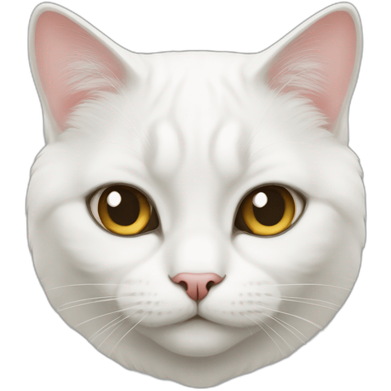 British white Cat  emoji