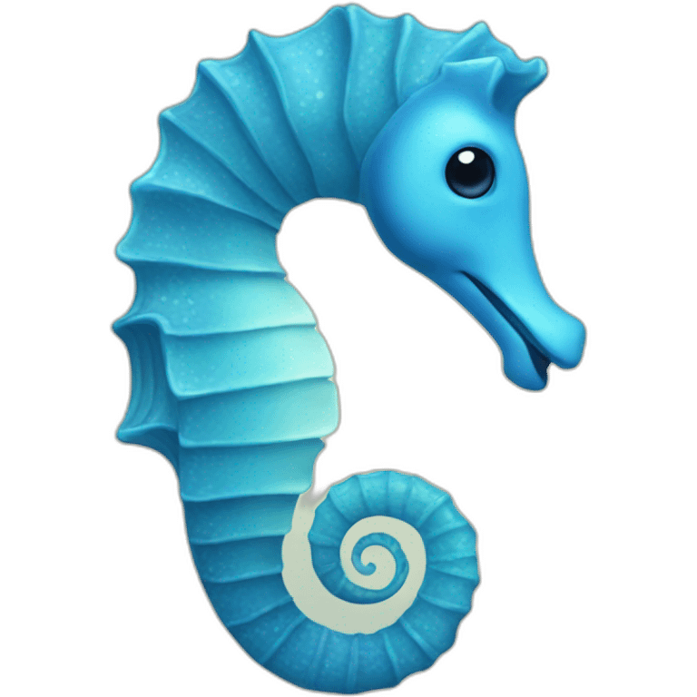 Blue seahorse emoji