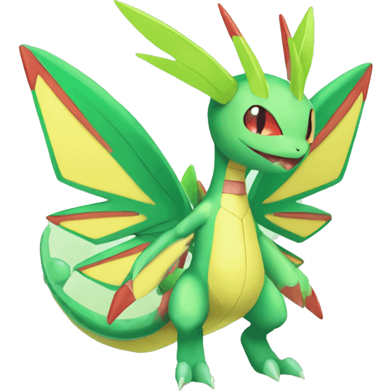 Shiny Colorful Vikavolt-Flygon-Pokémon-Fakémon Full Body emoji