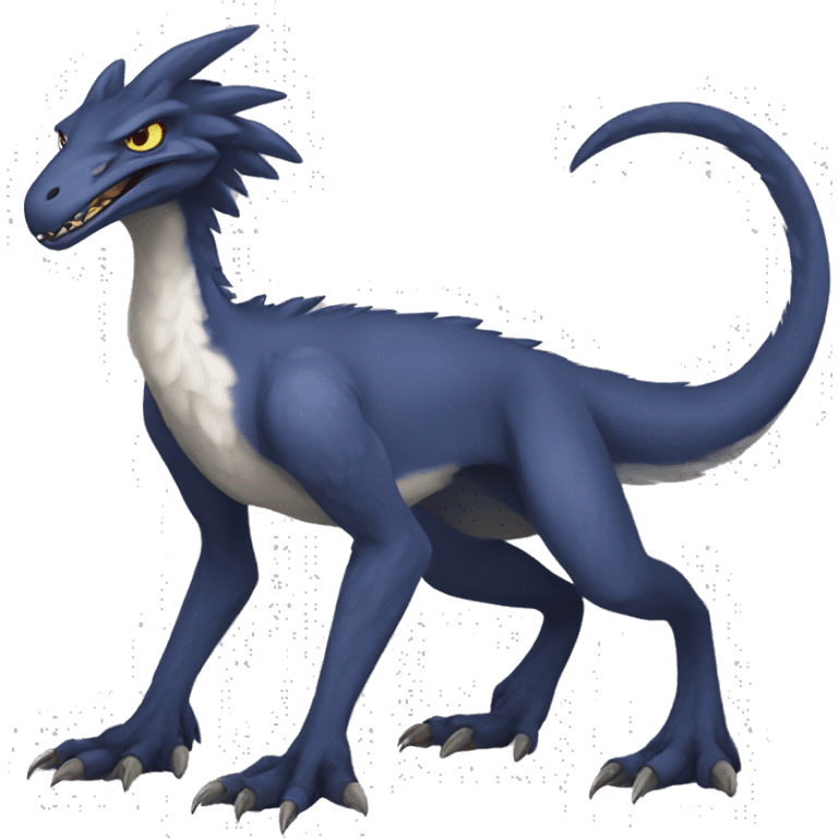 Sergal-raptor-vernid full body emoji