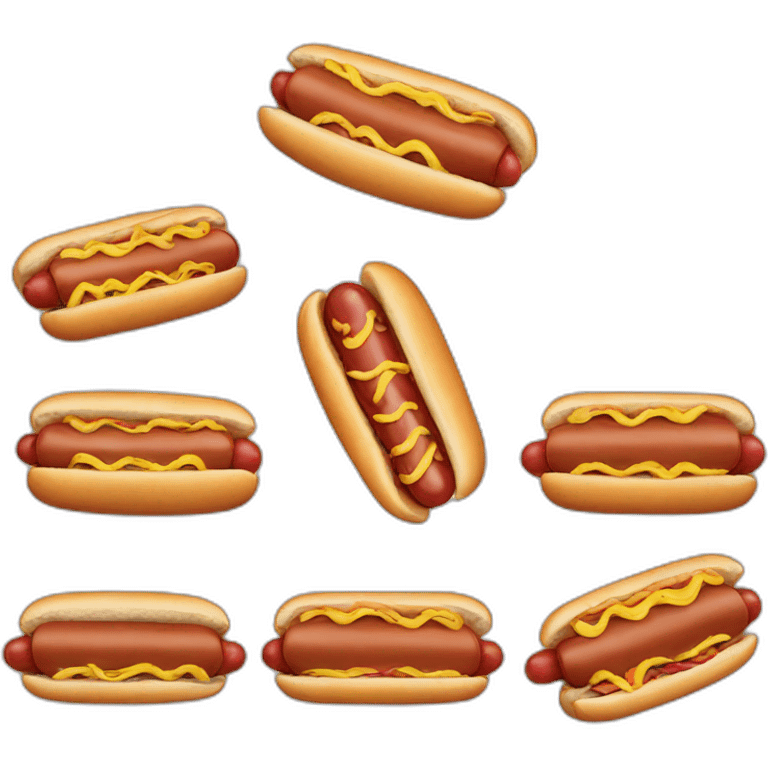 Hot dog chien emoji