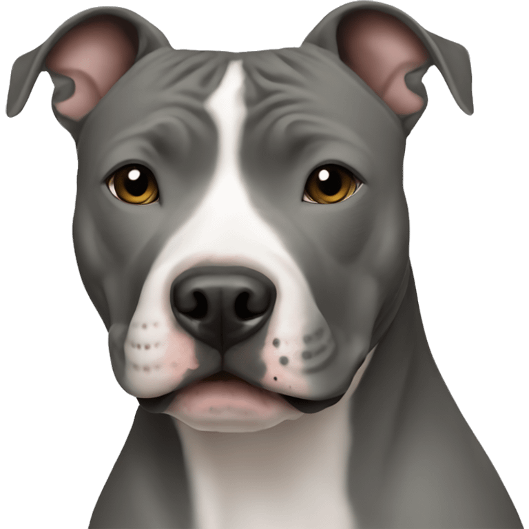 Grey American Staffordshire Terrier emoji