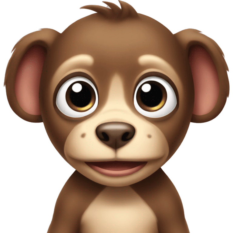 Puppy monkey baby emoji