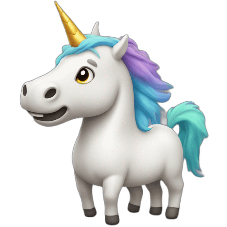 licorne qui fume emoji