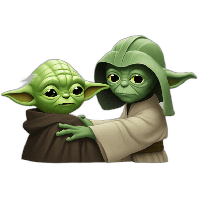 Yoda caresses Darke-vador emoji