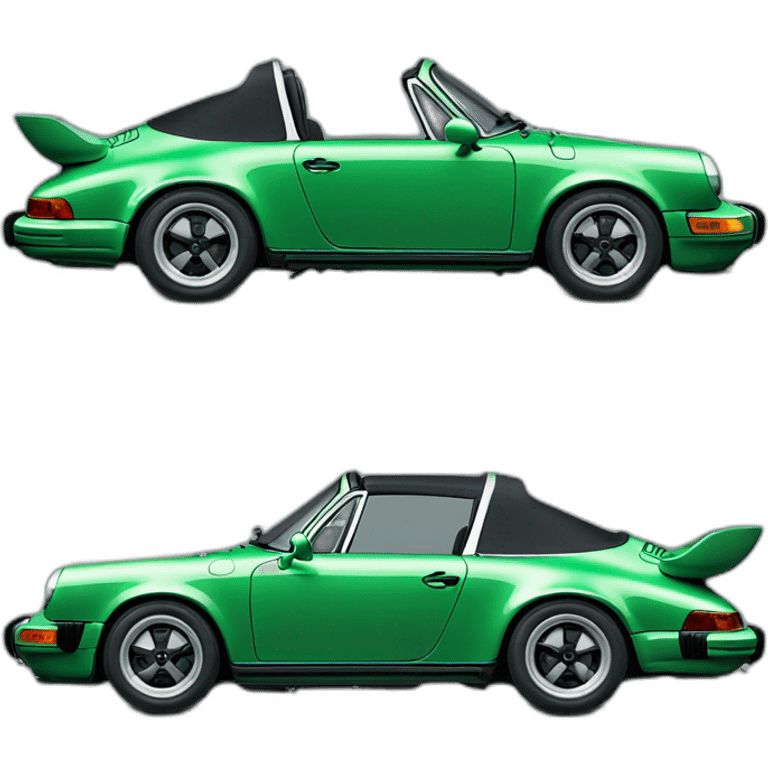 Porsche 911 targa green emoji