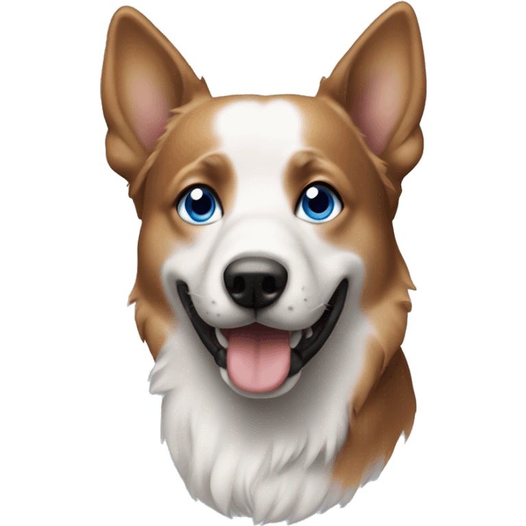 Dog with blue eyes emoji