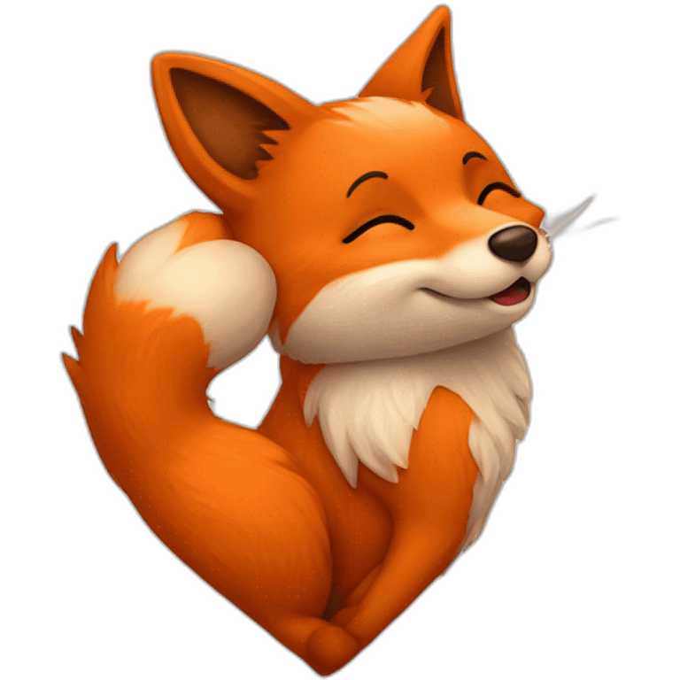 Fox kiss heart emoji