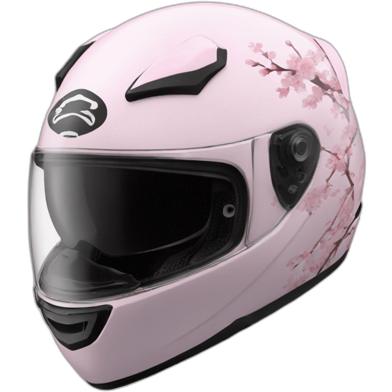 full power sakura motorcycle helmet emoji