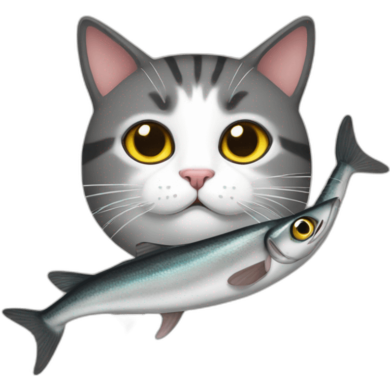 cat sardine emoji