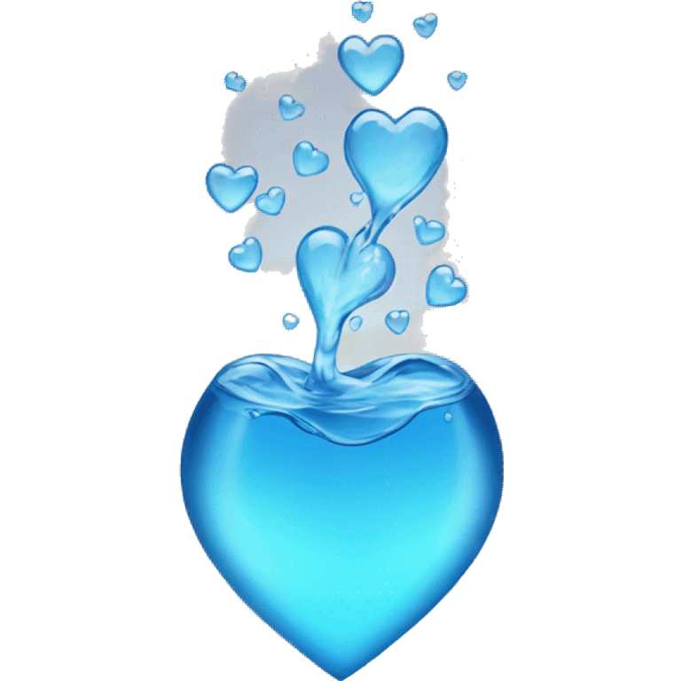 Water Heart emoji