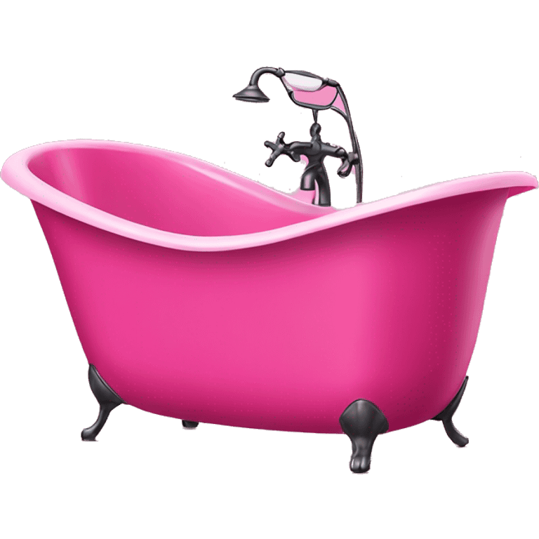 Hot pink bathtub  emoji