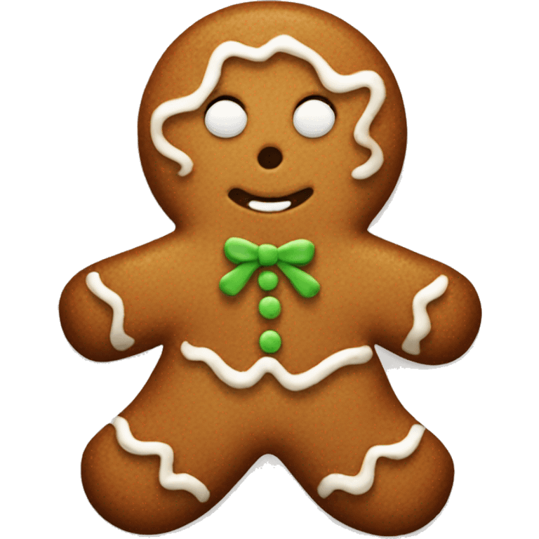 Gingerbread man emoji