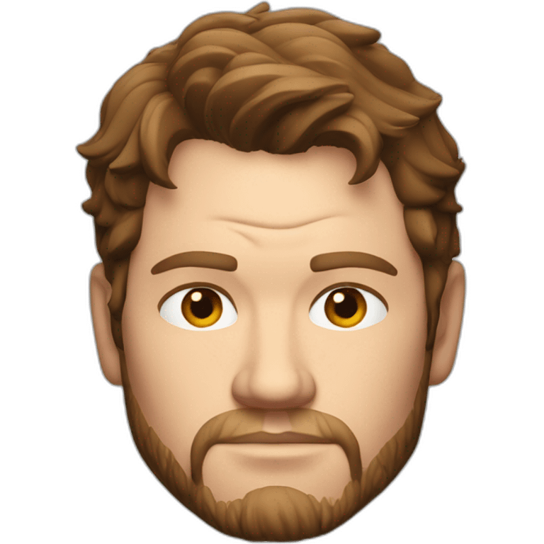 chris pratt serious emoji