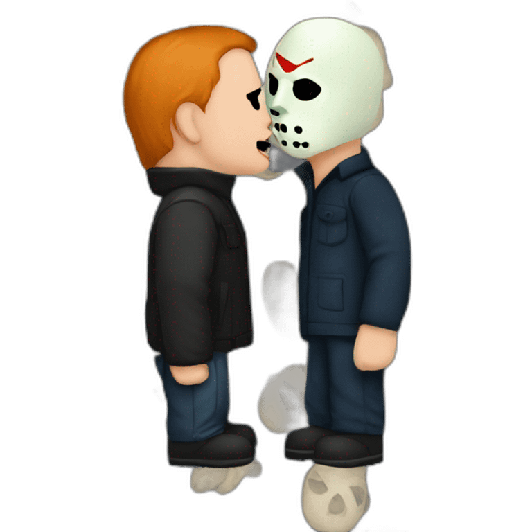 Michael-Myers-kissing-Jason-Voorhees emoji