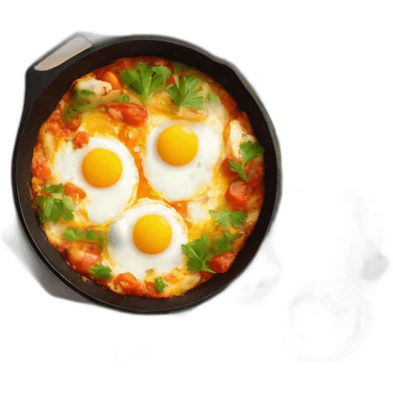 shakshuka with eggs and vegetables emoji