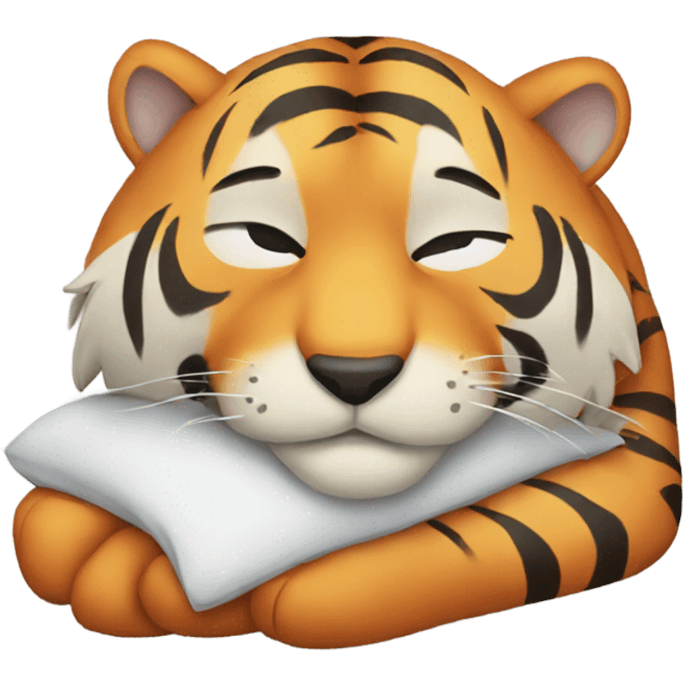 Sleeping tiger emoji