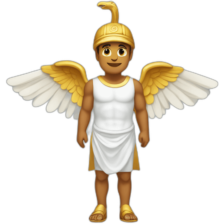 Hermes mythologic god with sandals wings emoji