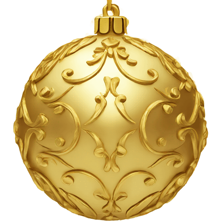 Golden ornament emoji