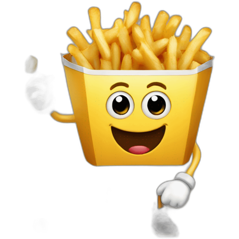 Frite qui joues au billard emoji