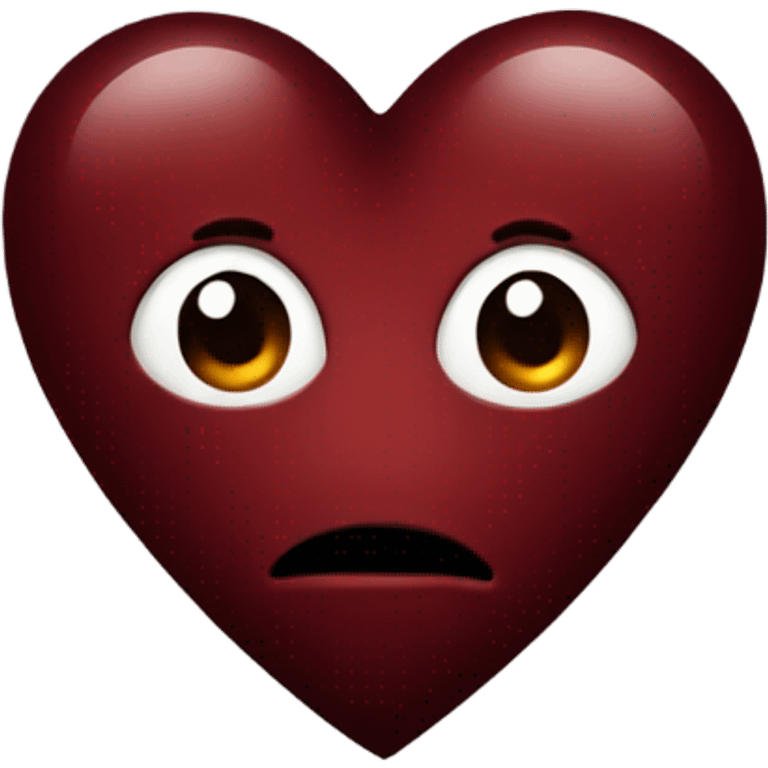 dark red heart emoji