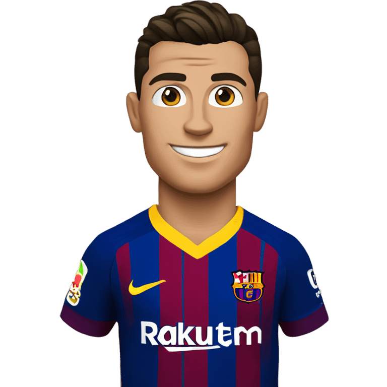 Cristiano Ronaldo in barcelona fc emoji