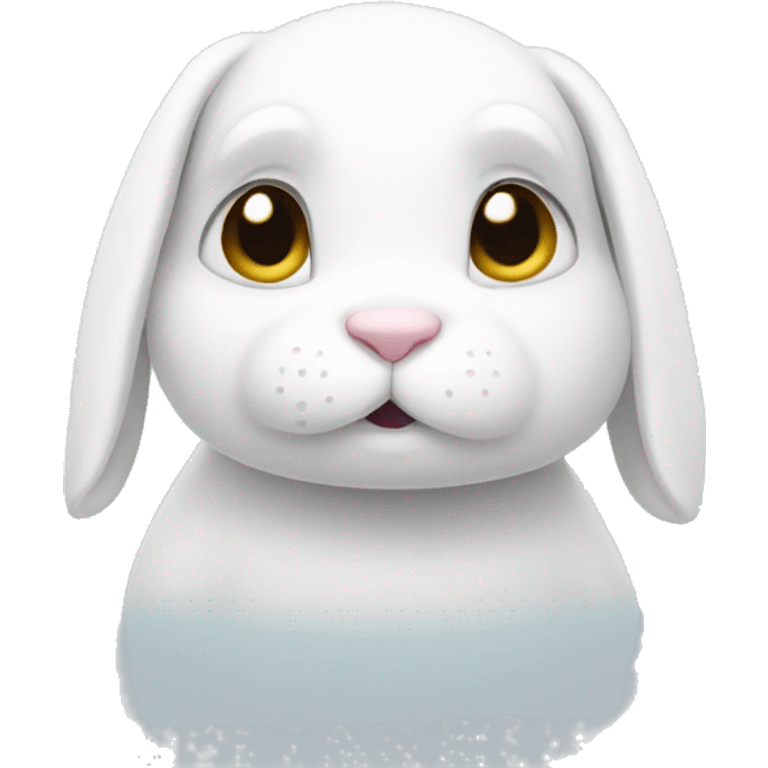 sad white rabbit emoji