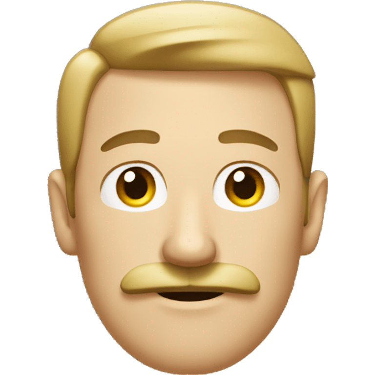 Guy with square mustache emoji