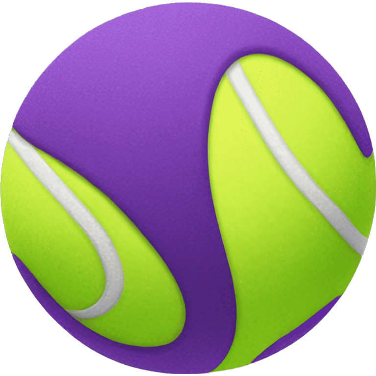 Purple tennis ball emoji