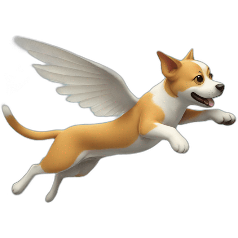 flying-dog-and-swimming-cat emoji